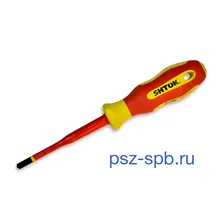 артикул 09328 ОТВЕРТКА ДИЭЛЕКТРИЧЕСКАЯ, КОМБИНИРОВАННЫЙ НАКОНЕЧНИК, PZ 2 / SL 6.0X100 ММ