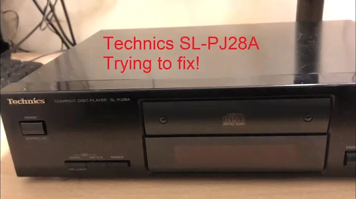 Technics SL-PJ28A CD Player with Philips Transport, trying to fix! #technics #cdplayer #hifi