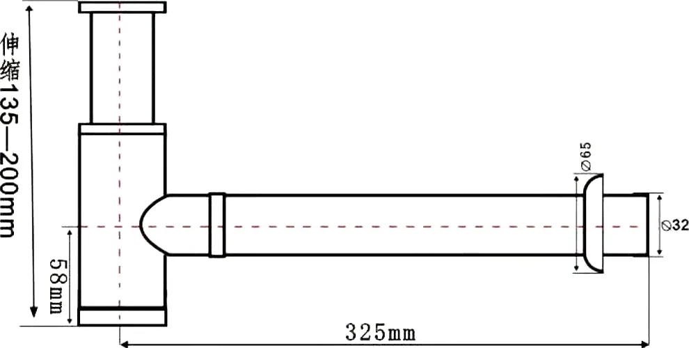 Сифон для раковины SantiLine SL-115 черный-1