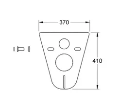 Шумоизоляция Grohe Rapid SL 37131000, комплект для унитаза