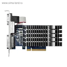 Видеокарта Asus GeForce GT 710 (GT710-1-SL) 1G, 64bit, DDR3, 954/1800, Ret